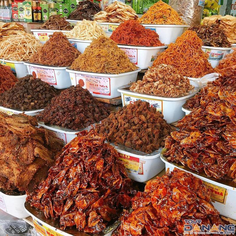 Các loại đồ khô ở chợ Hàn