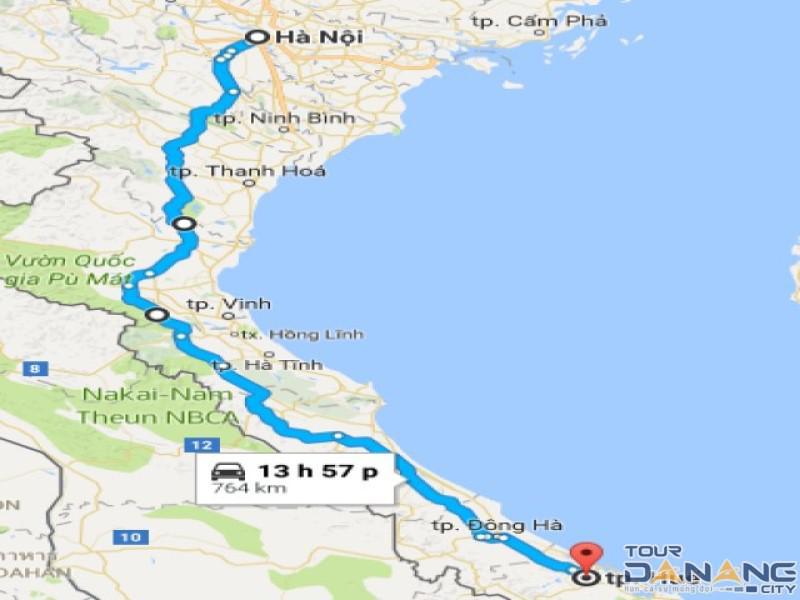 Từ Hà Nội đến Huế bao nhiêu km