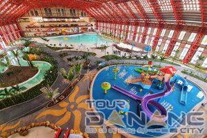 Công viên nước Mikazuki được xây dựng trên diện tích lớn