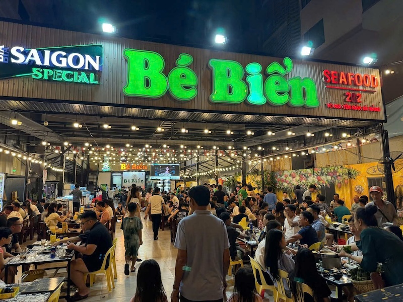 Bé Biển là nhà hàng hải sản Đà Nẵng chế biển ngọn, giá rẻ và cực kỳ đông khách